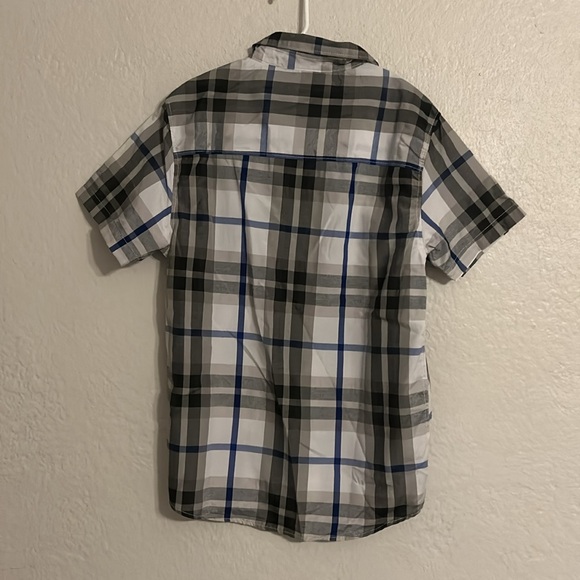 HAND MADE BOY SHIRT COLOR BLUE & GRAY SIZE M NEW NEVER USED - Picture 7 of 7